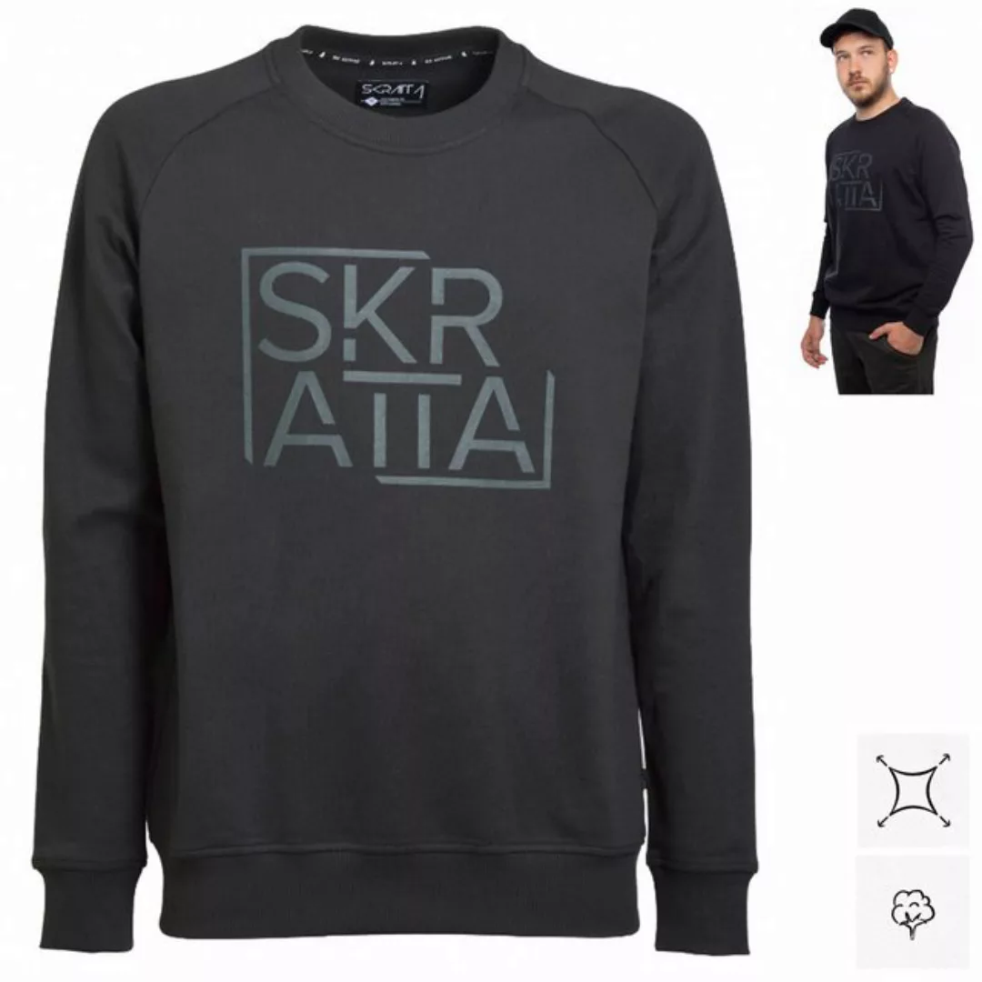 Skratta Trekkingjacke Skratta - Herren Pullover MILO Bio Baumwolle, schwarz günstig online kaufen