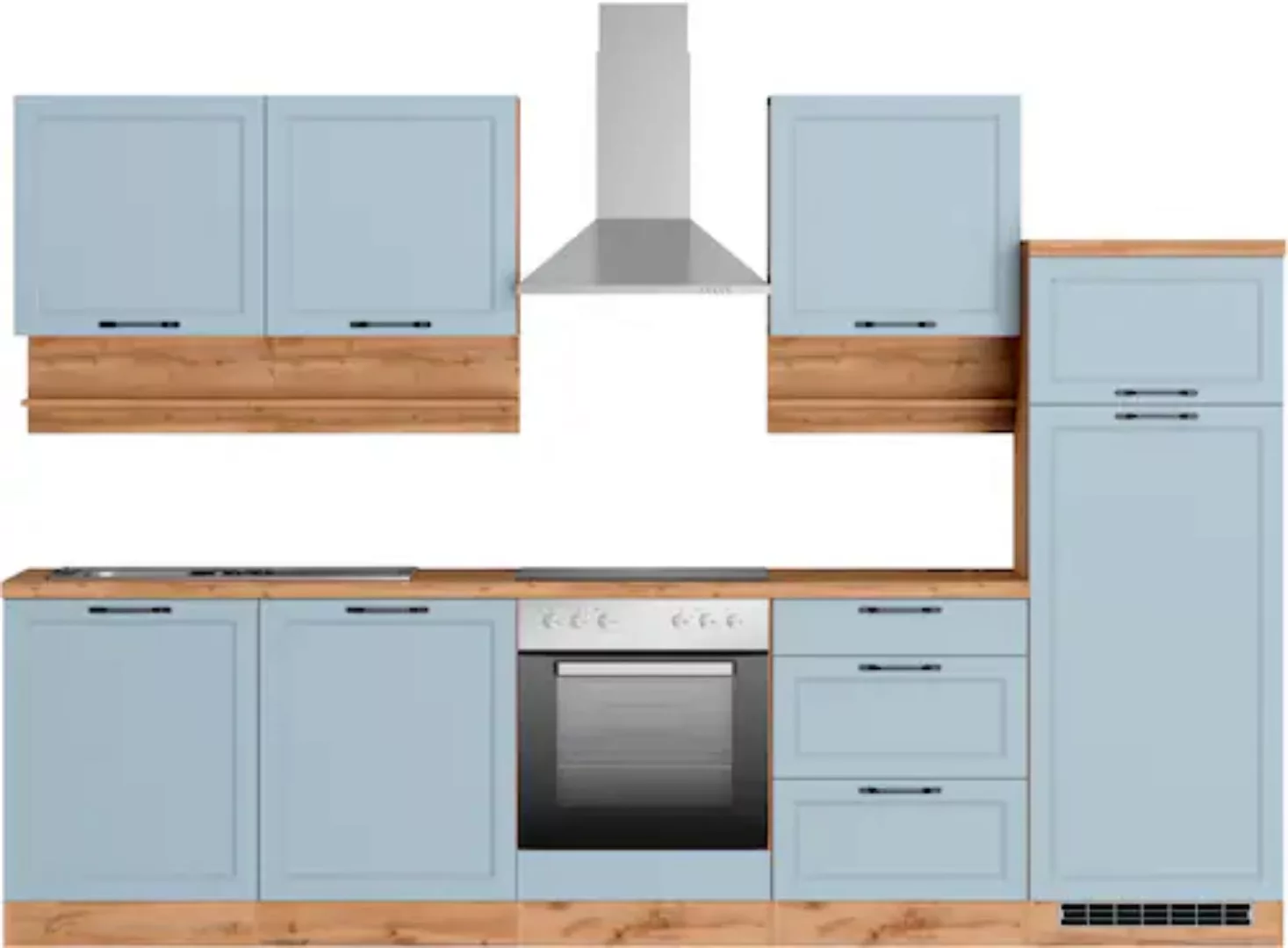 Kochstation Küche »KS-Lana«, 300 cm breit, wahlweise mit oder ohne E-Geräte günstig online kaufen