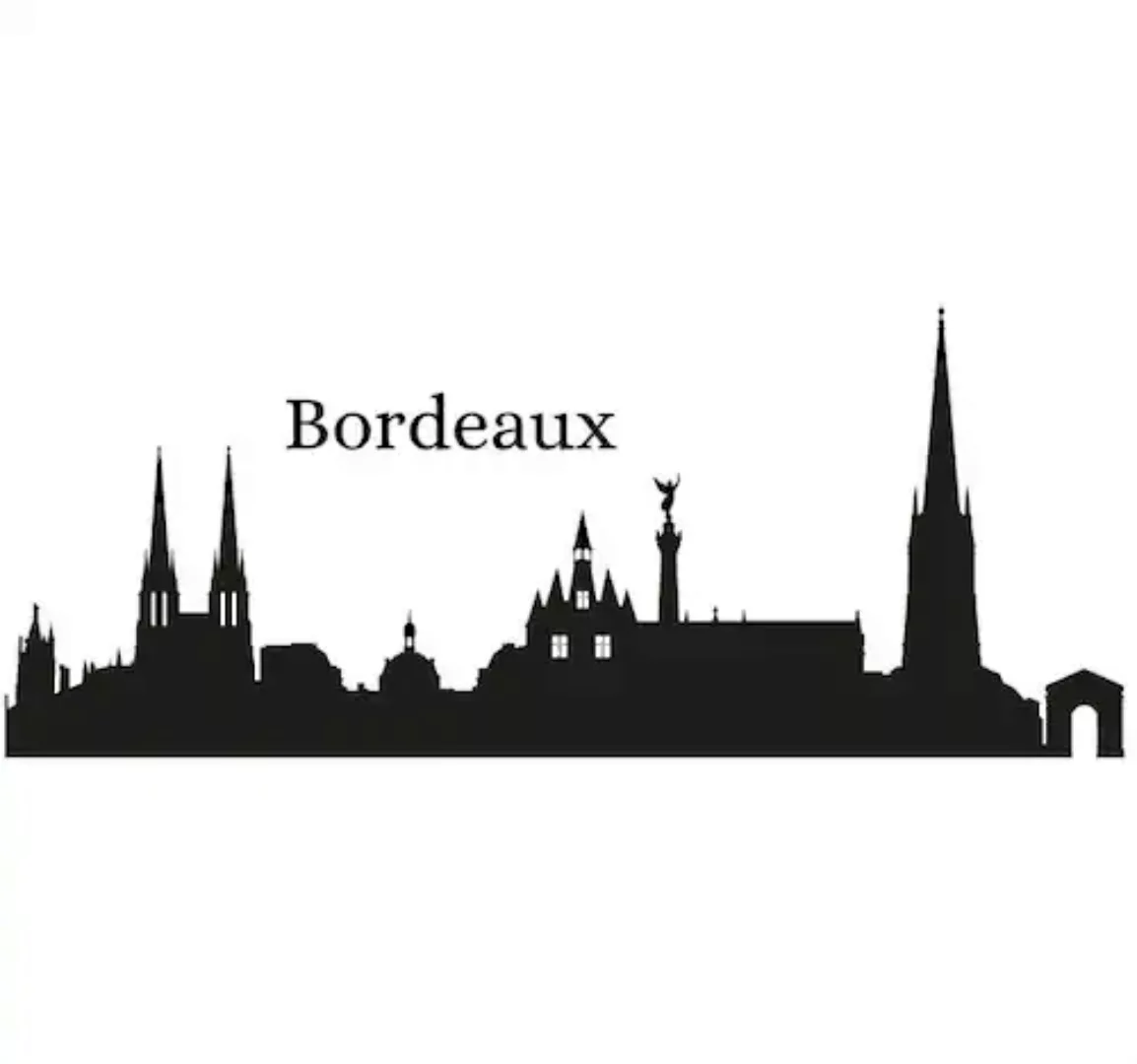 Wall-Art Wandtattoo "Stadt Skyline Bordeaux 120cm", (1 St.) günstig online kaufen