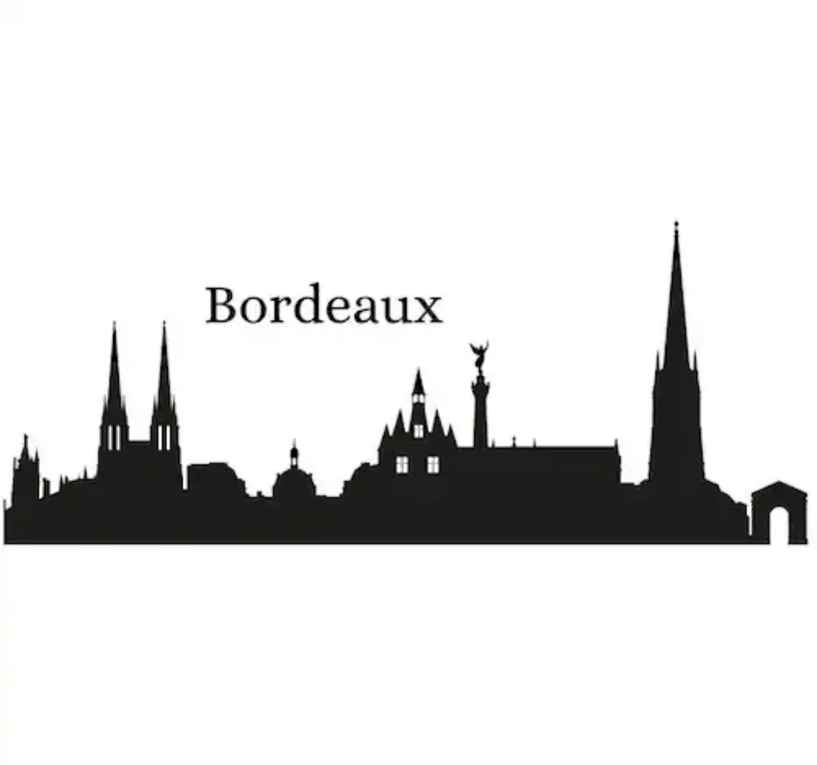 Wall-Art Wandtattoo »Stadt Skyline Bordeaux 120cm«, (1 St.), selbstklebend, günstig online kaufen