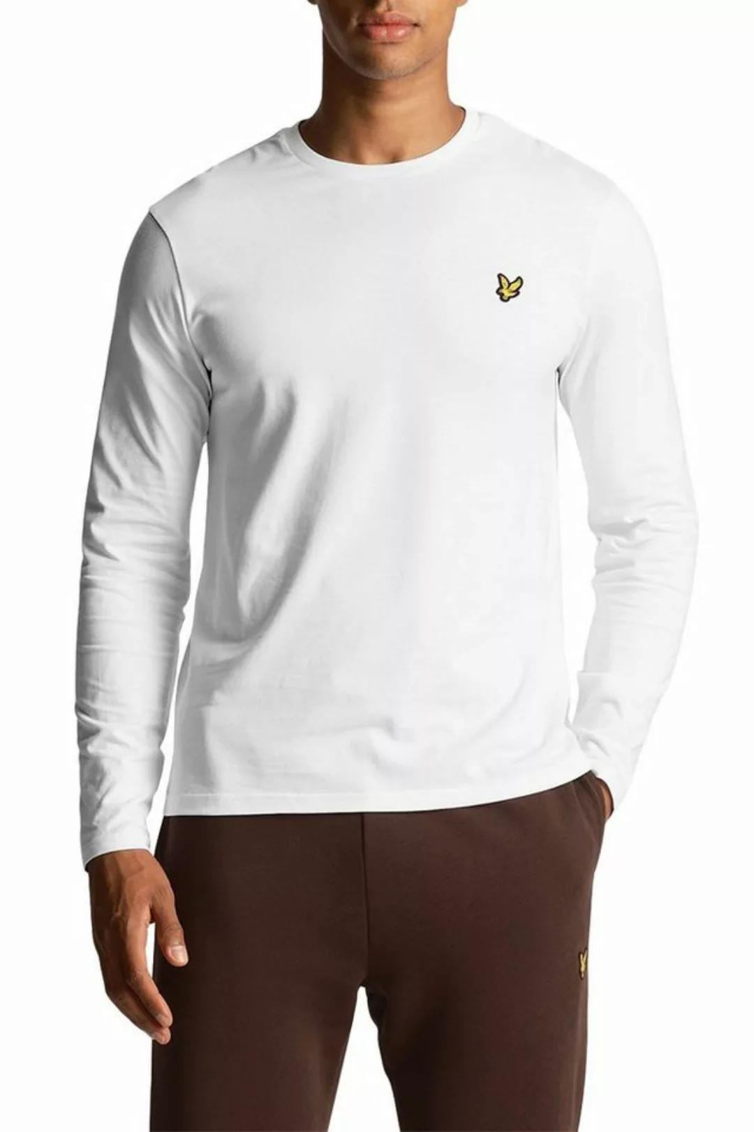 Lyle & Scott Langarmshirt 100% Baumwolle Gerader Schnitt günstig online kaufen