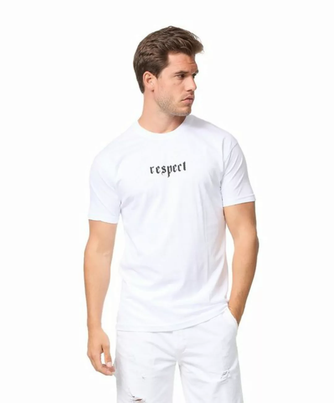 Denim House T-Shirt Lässiges Gängster T-Shirt in Slim Fit mit Backprint günstig online kaufen