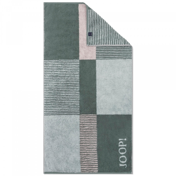 JOOP! Handtücher Divided Squares 1705 - Farbe: Salbei - 44 - Duschtuch 80x1 günstig online kaufen