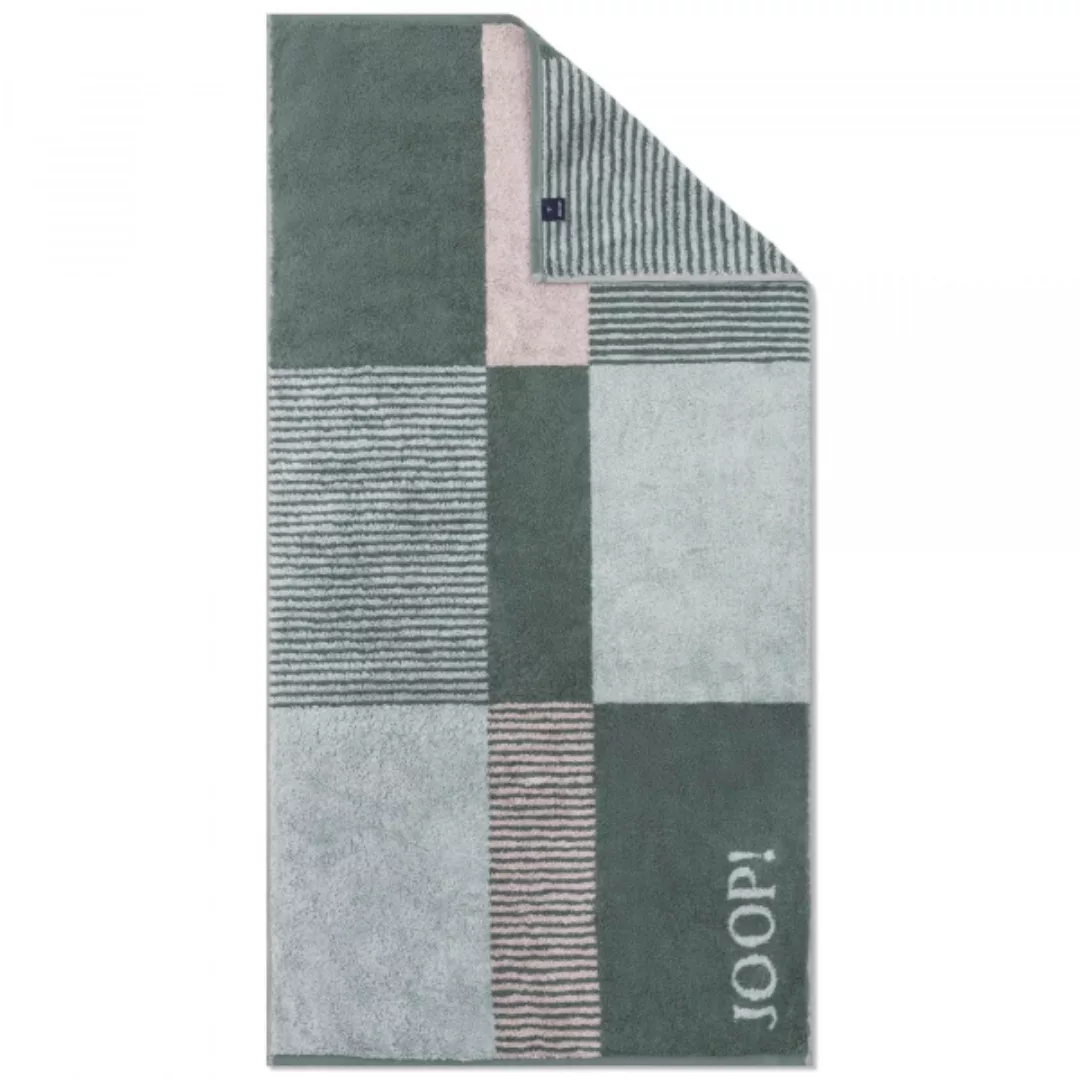 JOOP! Handtücher Divided Squares 1705 - Farbe: Salbei - 44 - Duschtuch 80x1 günstig online kaufen