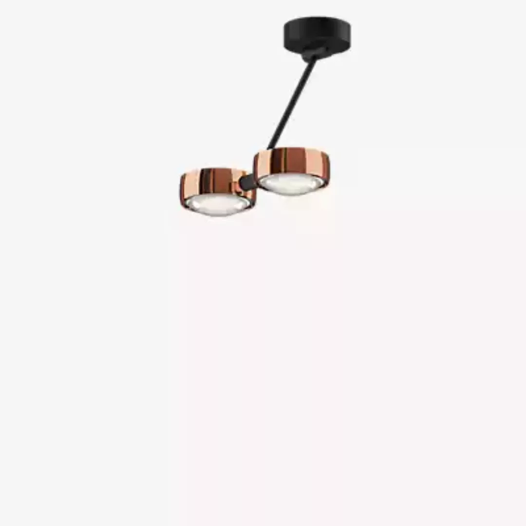 Occhio Sento Soffitto Doppio 30 Up E Deckenleuchte LED 2-flammig, Kopf rosé günstig online kaufen