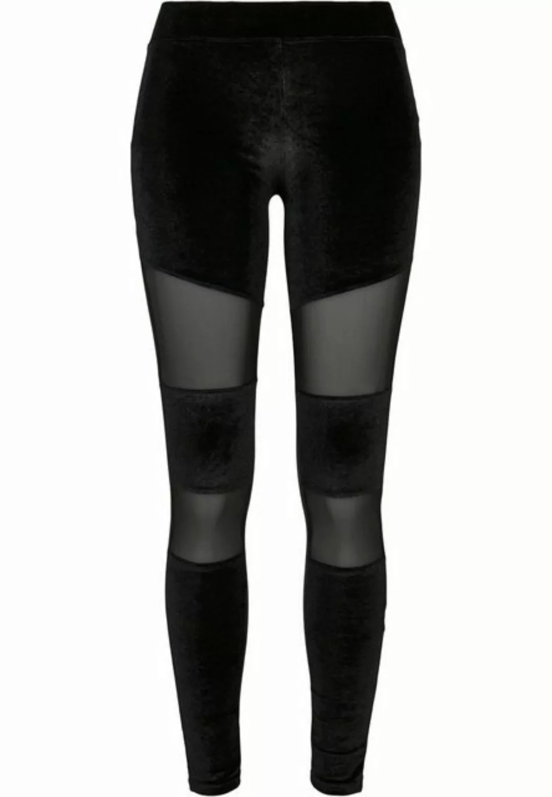 URBAN CLASSICS Leggings Urban Classics Damen Ladies Velvet Tech Mesh Leggin günstig online kaufen