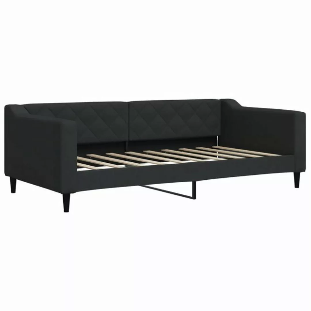 vidaXL Gästebett Gästebett Tagesbett Schwarz 90x190 cm Stoff Bett Bettgeste günstig online kaufen