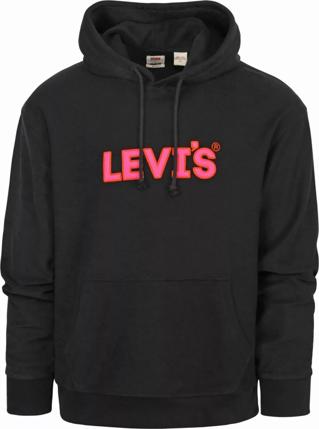 Levi's Hoodie Relaxed Schwarz - Größe L günstig online kaufen