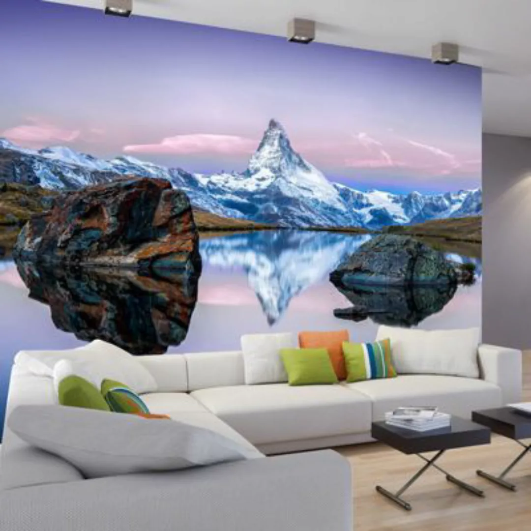 artgeist Fototapete Lonely Mountain mehrfarbig Gr. 300 x 210 günstig online kaufen