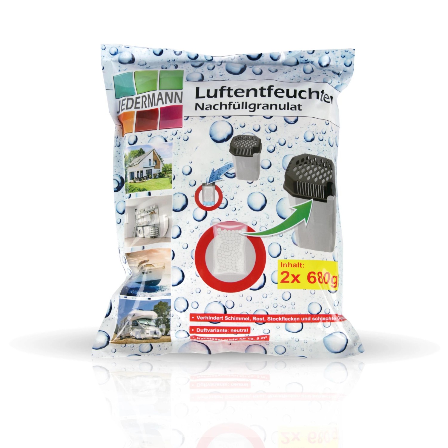 Bestlivings Nachfüllgranulat 2 x 680g  Luftentfeuchter Box günstig online kaufen