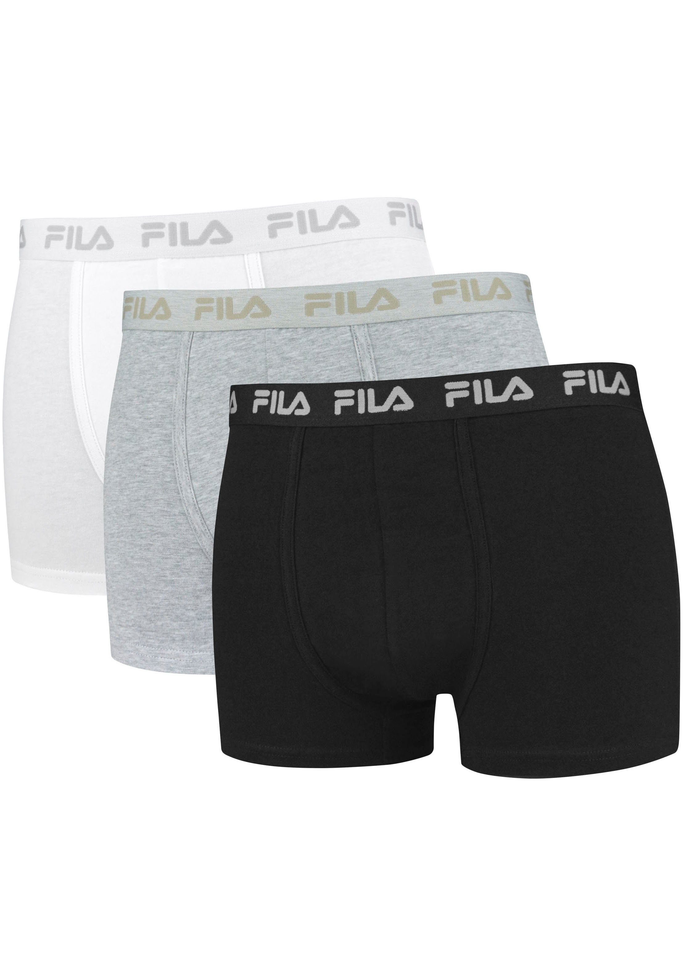 Fila Boxershorts "MAN BOXER SHORTS", (3er Pack), mit elastischem Logobund günstig online kaufen