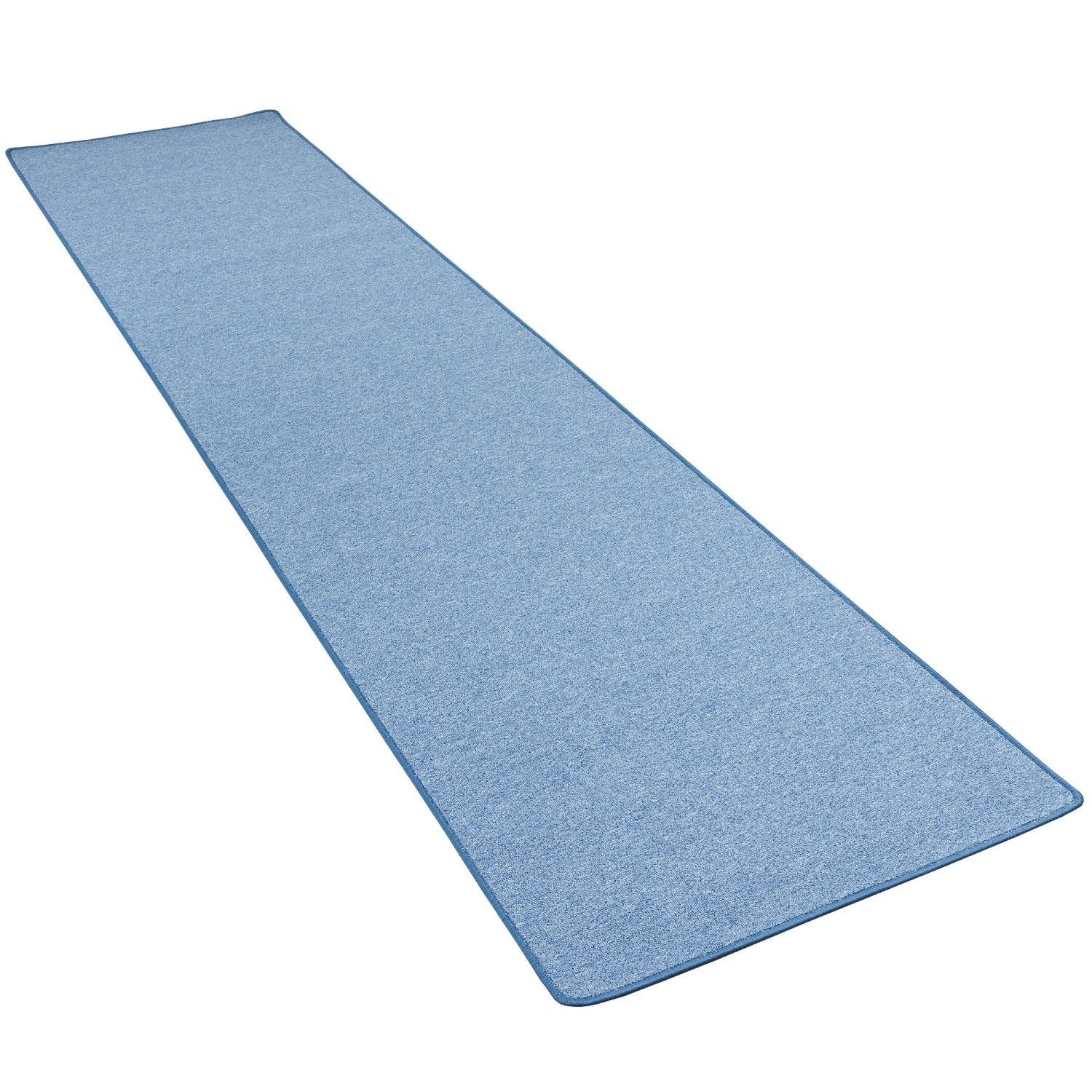 Snapstyle Feinschlingen Velour Läufer Teppich Strong Blau 100x300cm günstig online kaufen