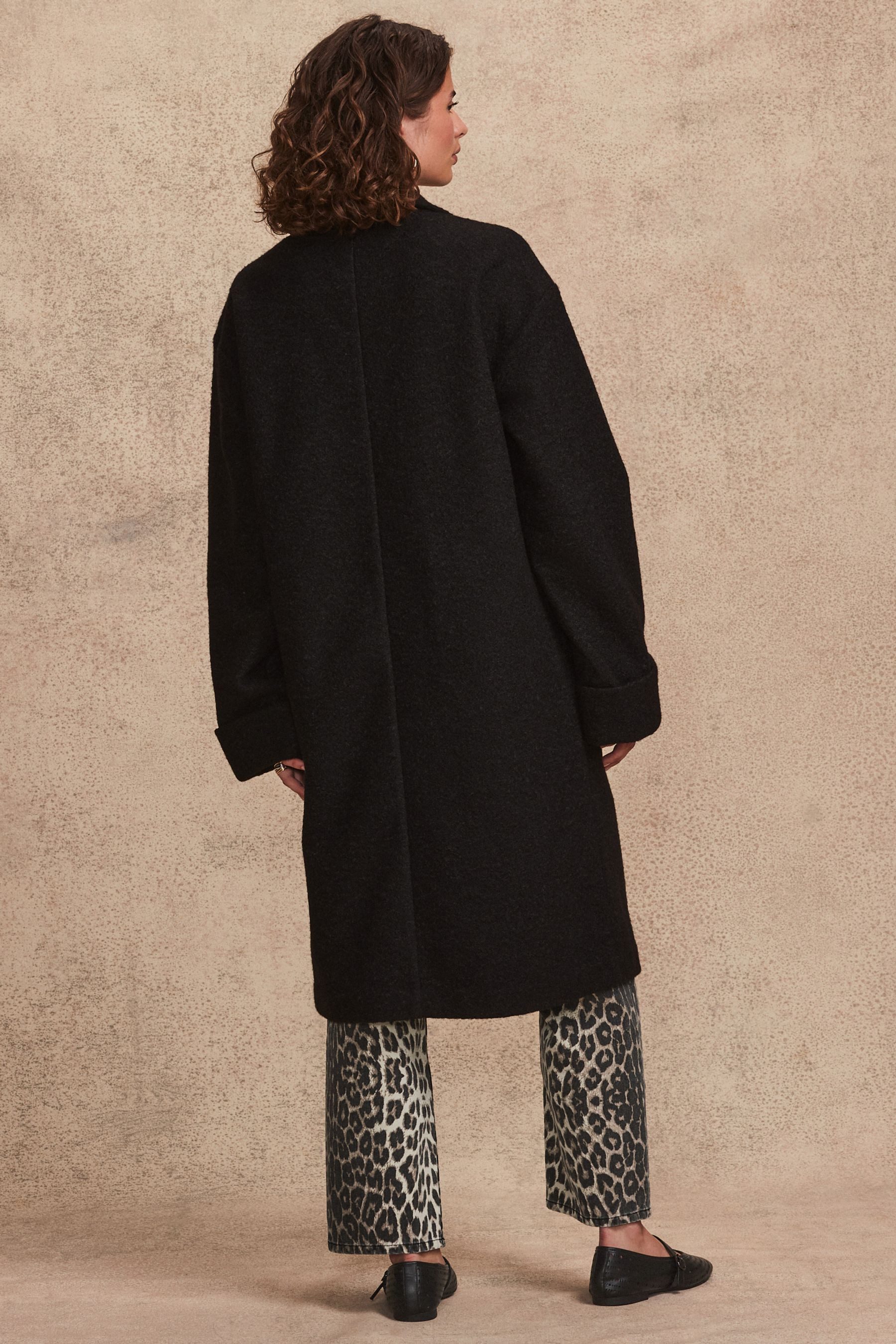 Next Langmantel Strickmantel mit Reverskragen, Kurzgröße günstig online kaufen