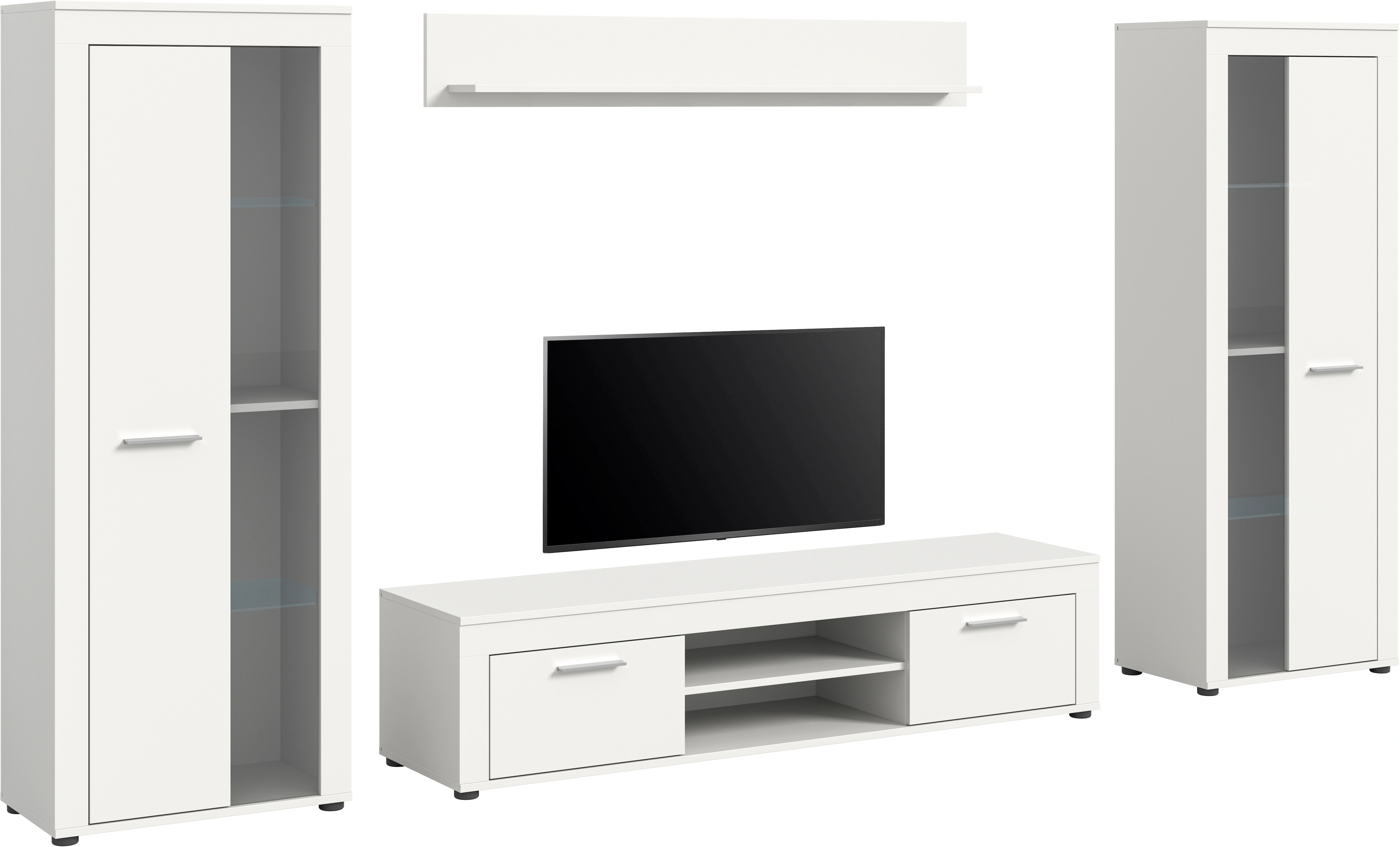 INOSIGN Wohnzimmer-Set "Aosta, Breite 310cm, best. aus: 2x Vitrine, Lowboar günstig online kaufen