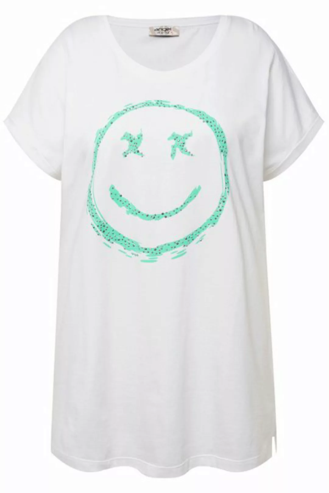 Angel of Style Rundhalsshirt T-Shirt oversized Smiley Rundhals günstig online kaufen