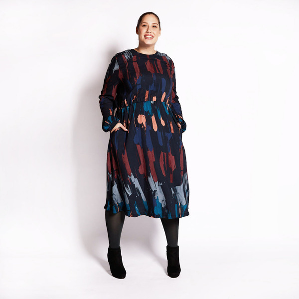 Elegantes Kleid Splash Aus Tencel Mit Grafischem Muster günstig online kaufen