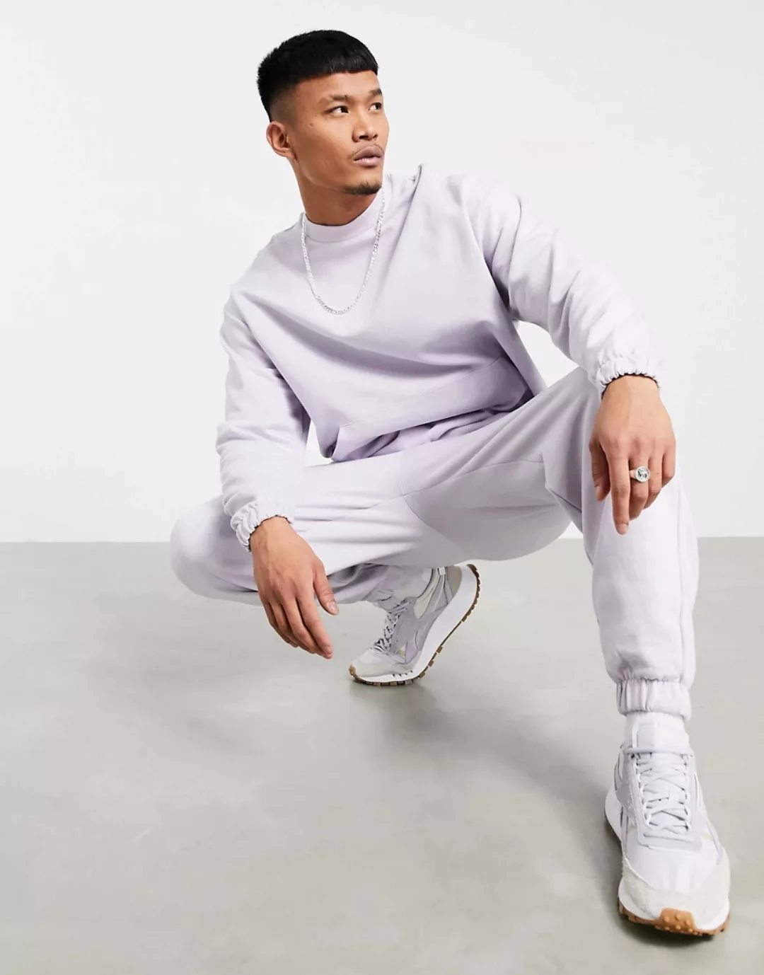 ASOS DESIGN – Trainingsanzug mit Oversize-Sweatshirt und -Jogginghose aus B günstig online kaufen