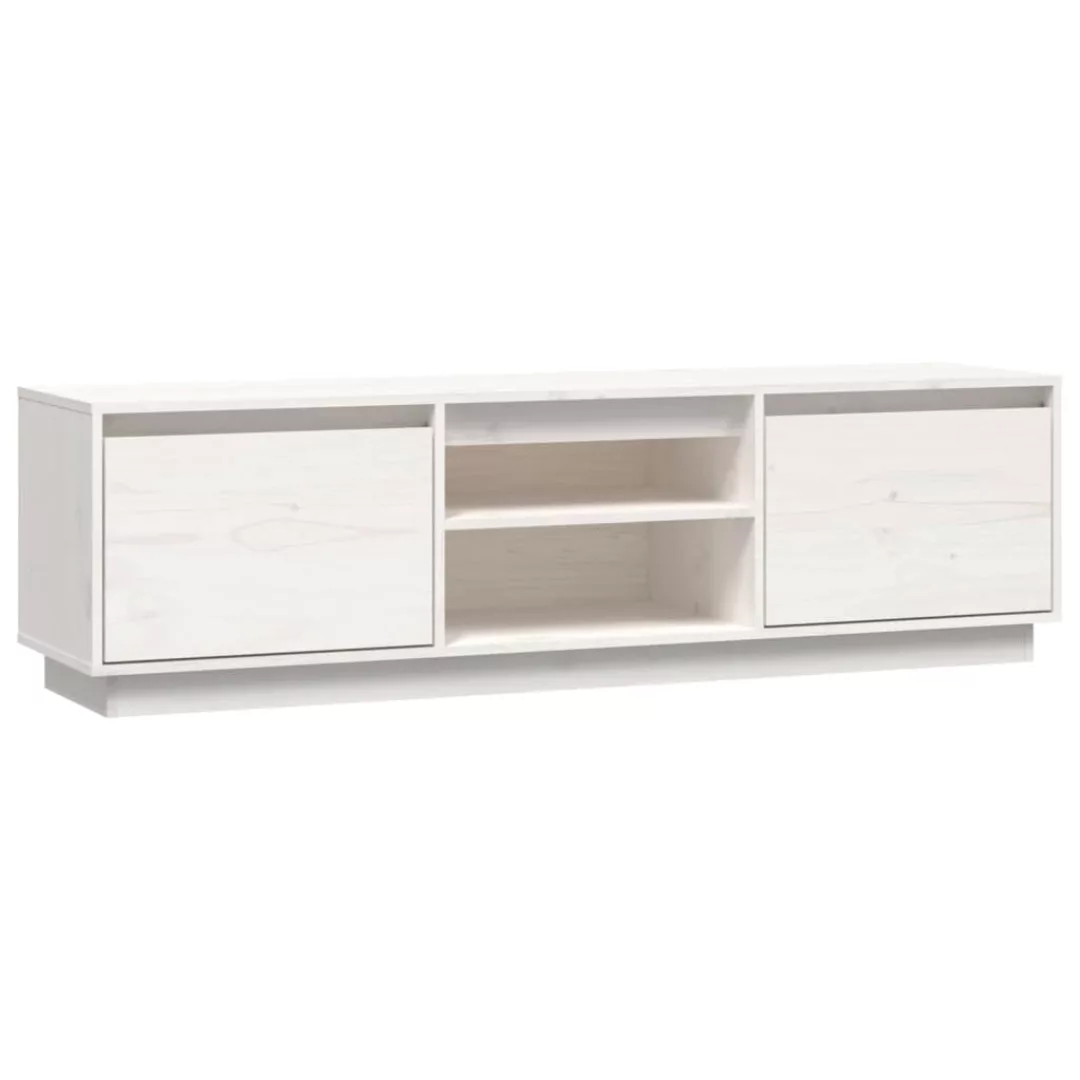 Vidaxl Tv-schrank Weiß 140x35x40 Cm Massivholz Kiefer günstig online kaufen