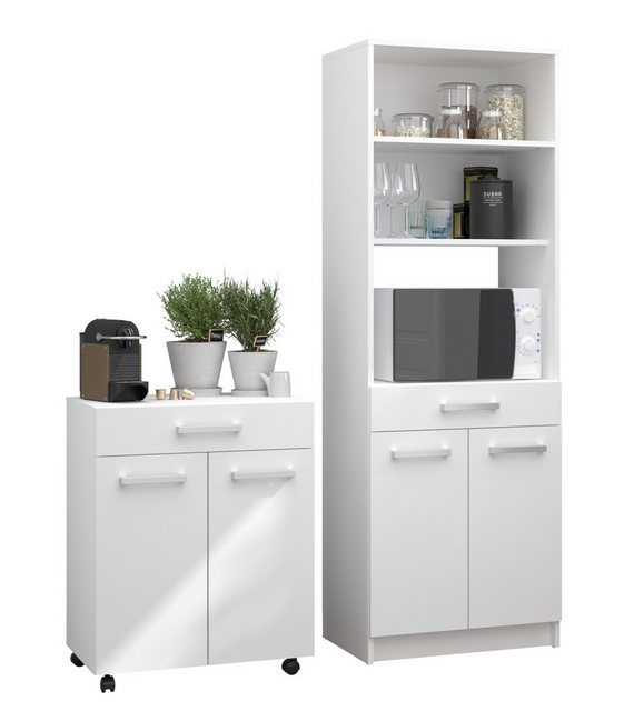 Parisot Mehrzweckschrank-Set Parisot Uno 1, (2-teilig), (2-teilig) Weiss, B günstig online kaufen