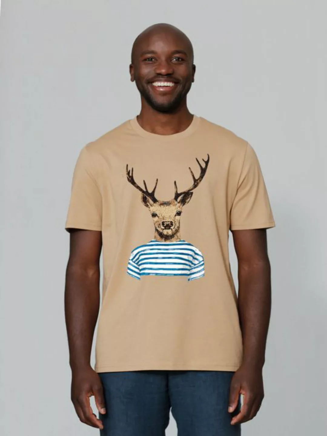 wat? Apparel Print-Shirt Hirsch (1-tlg) günstig online kaufen