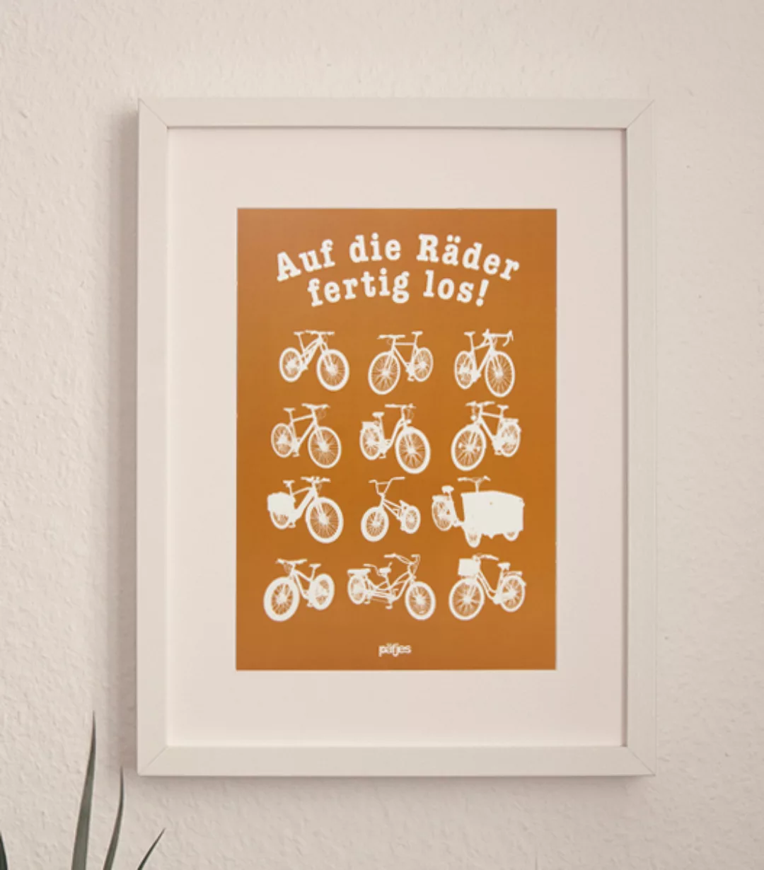 Auf Die Räder Fertig Los - Poster A4 günstig online kaufen