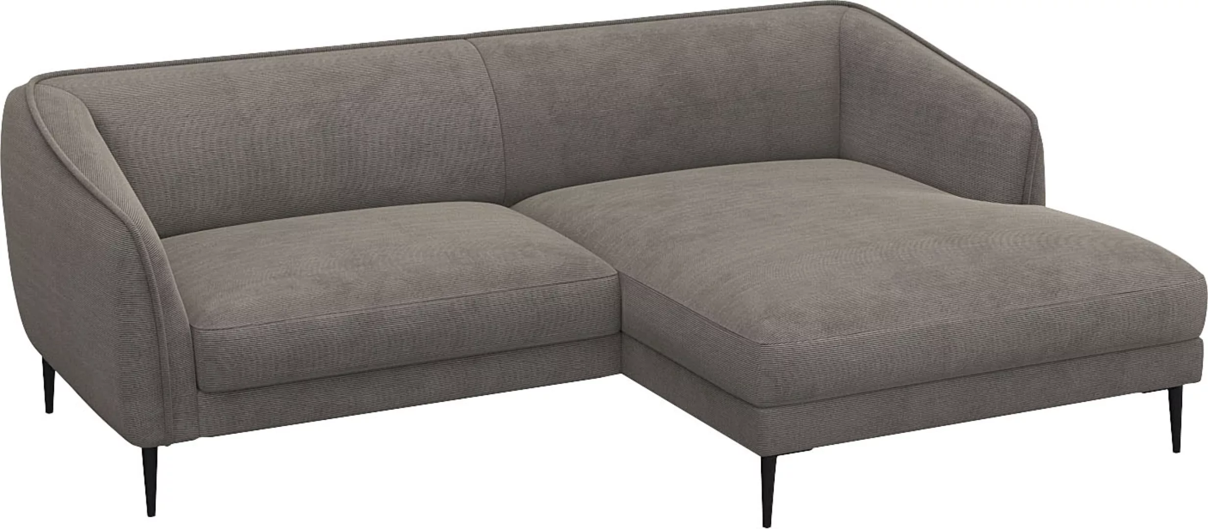 FLEXLUX Ecksofa "Belle Designsofa, bequem durch Kaltschaum im Sitz, L-Form" günstig online kaufen