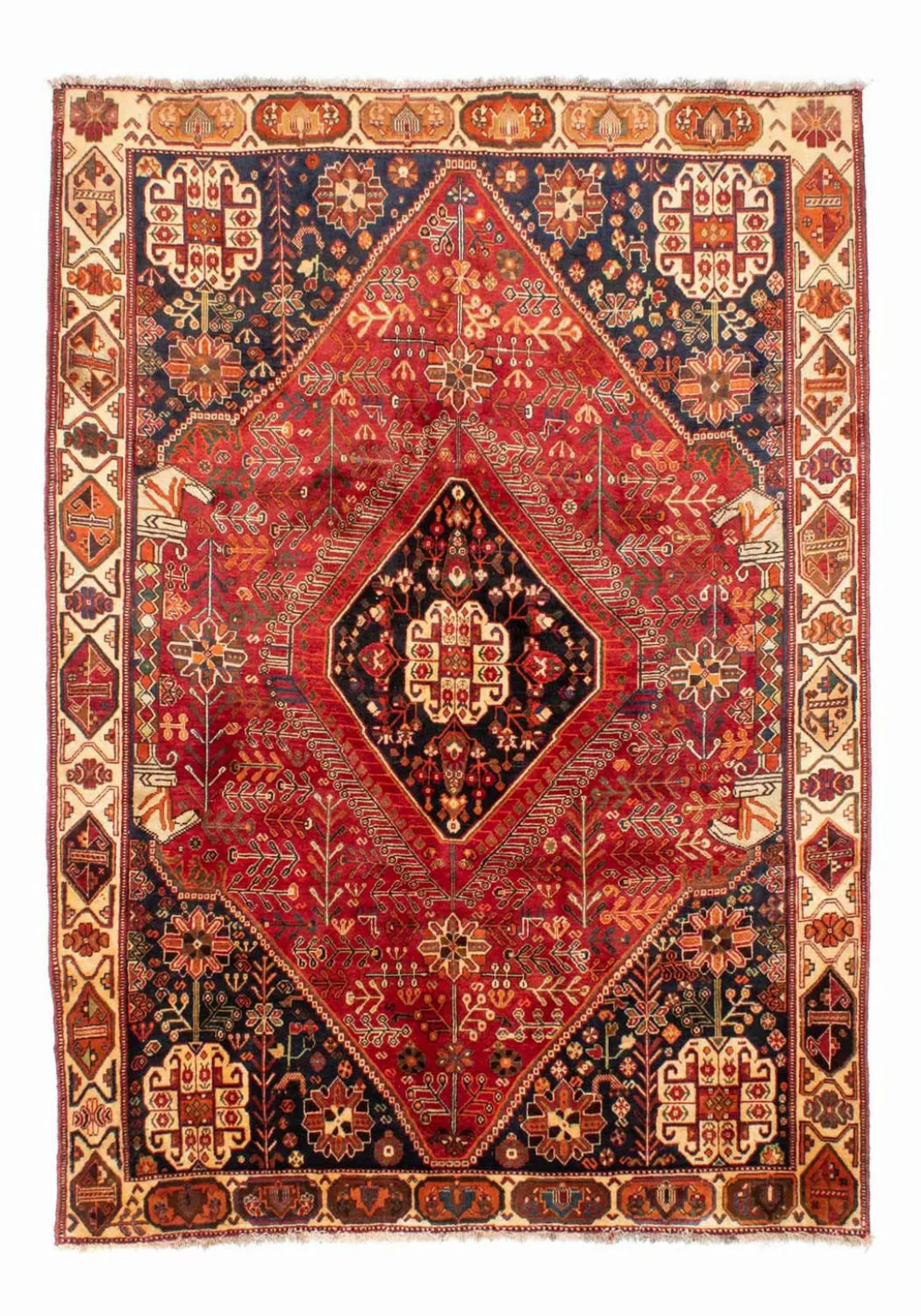 morgenland Wollteppich »Shiraz Medaillon Rosso 270 x 190 cm«, rechteckig, 1 günstig online kaufen