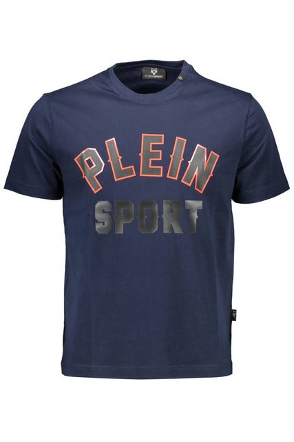 PLEIN SPORT T-Shirt Herren Kurzarm-T-Shirt Blau mit Rundhals & günstig online kaufen