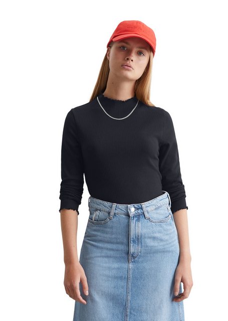 Marc O'Polo DENIM Langarmshirt aus Organic Cotton-Stretch-Jersey günstig online kaufen