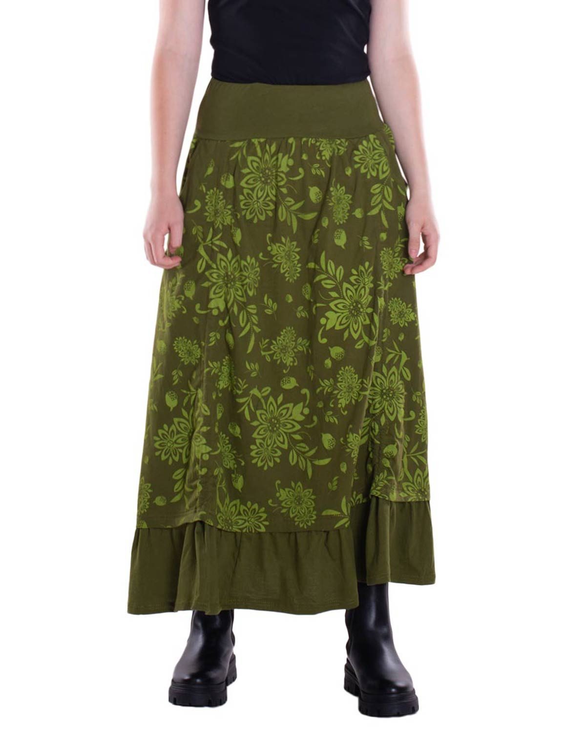 Vishes Maxirock Langer Damen Maxi-Rock längen-verstellbar günstig online kaufen