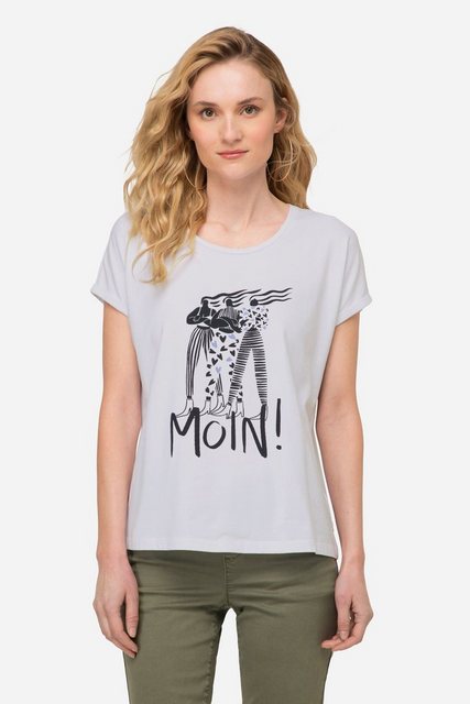 Laurasøn T-Shirt T-Shirt oversized Frauen Motiv Rundhals günstig online kaufen