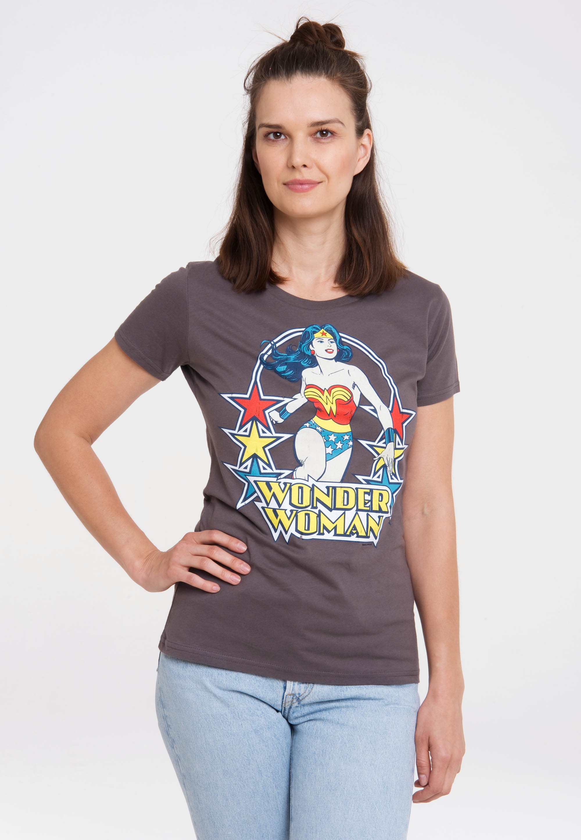 LOGOSHIRT T-Shirt "Print DC Comics Wonder Woman Stars" günstig online kaufen