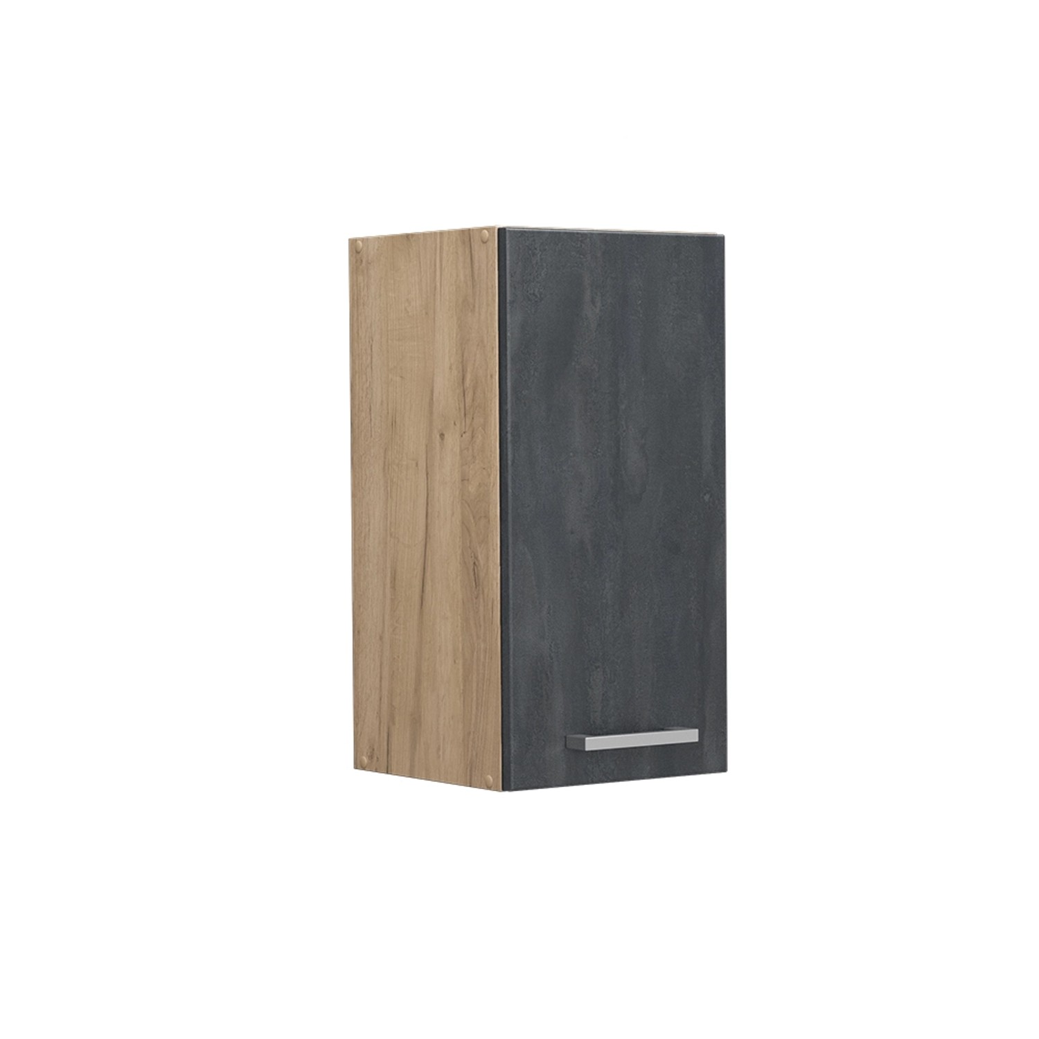 Vicco Hängeschrank R-Line, Schwarz Beton/Goldkraft Eiche, günstig online kaufen
