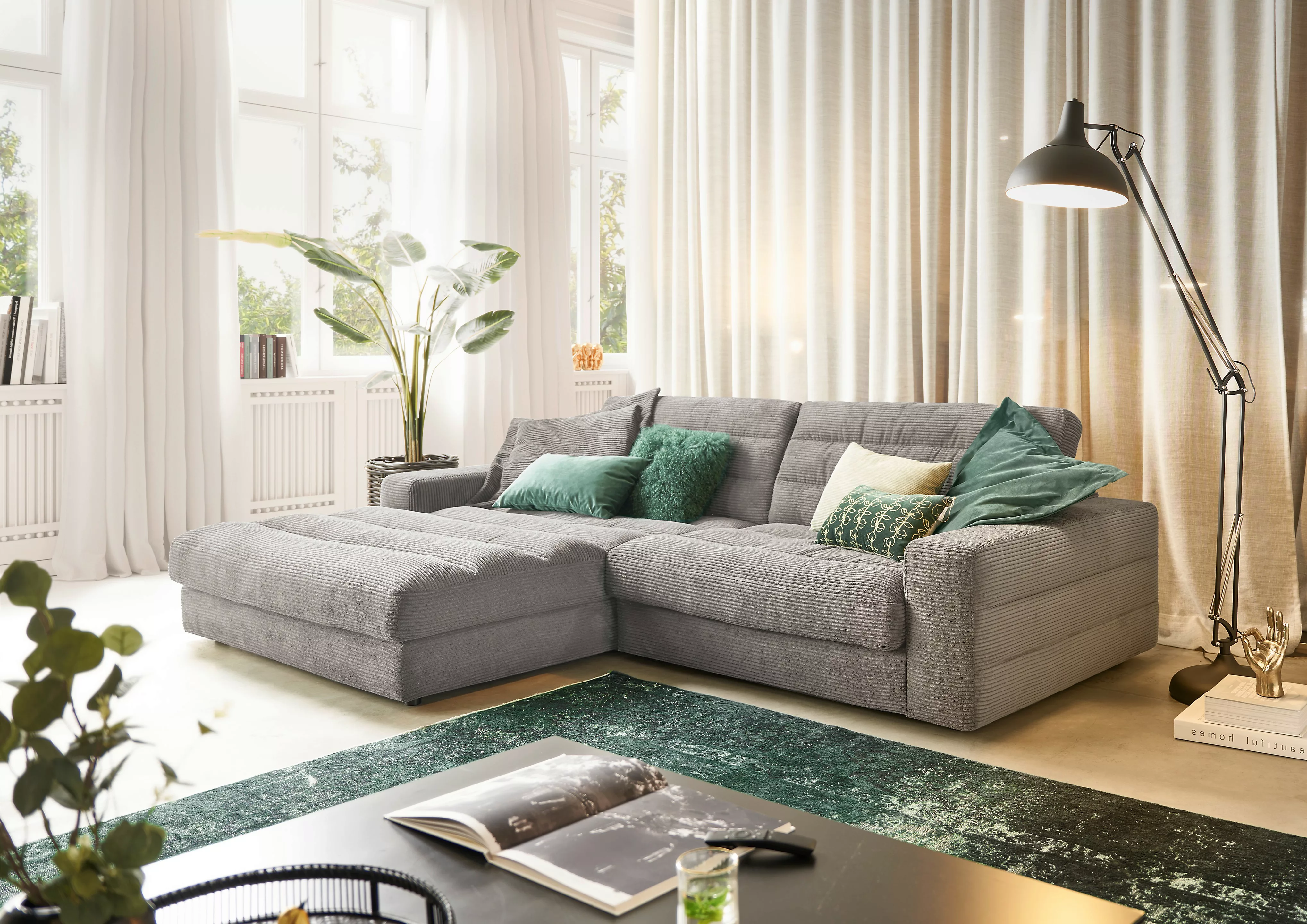 3C Candy Ecksofa "Stripes Mega-Sofa, bequem und komfortabel, L-Form", Lose günstig online kaufen