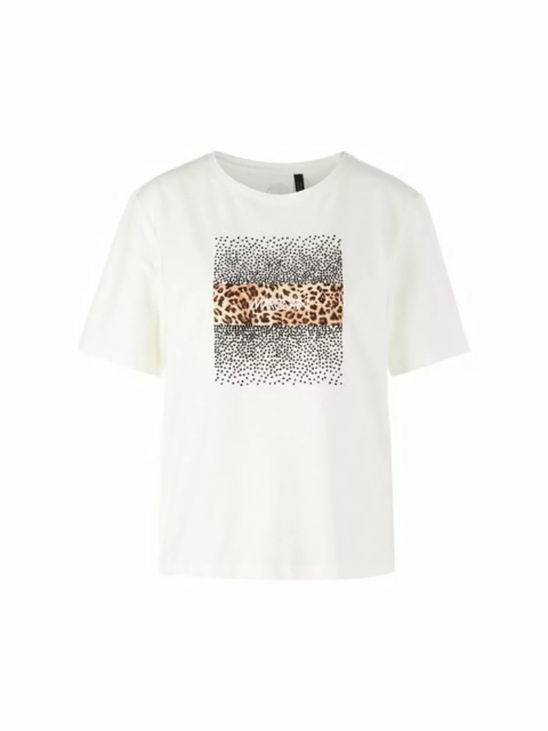 Marc Cain Kurzarmhemd T-Shirt MARC CAIN weiß mit Print günstig online kaufen