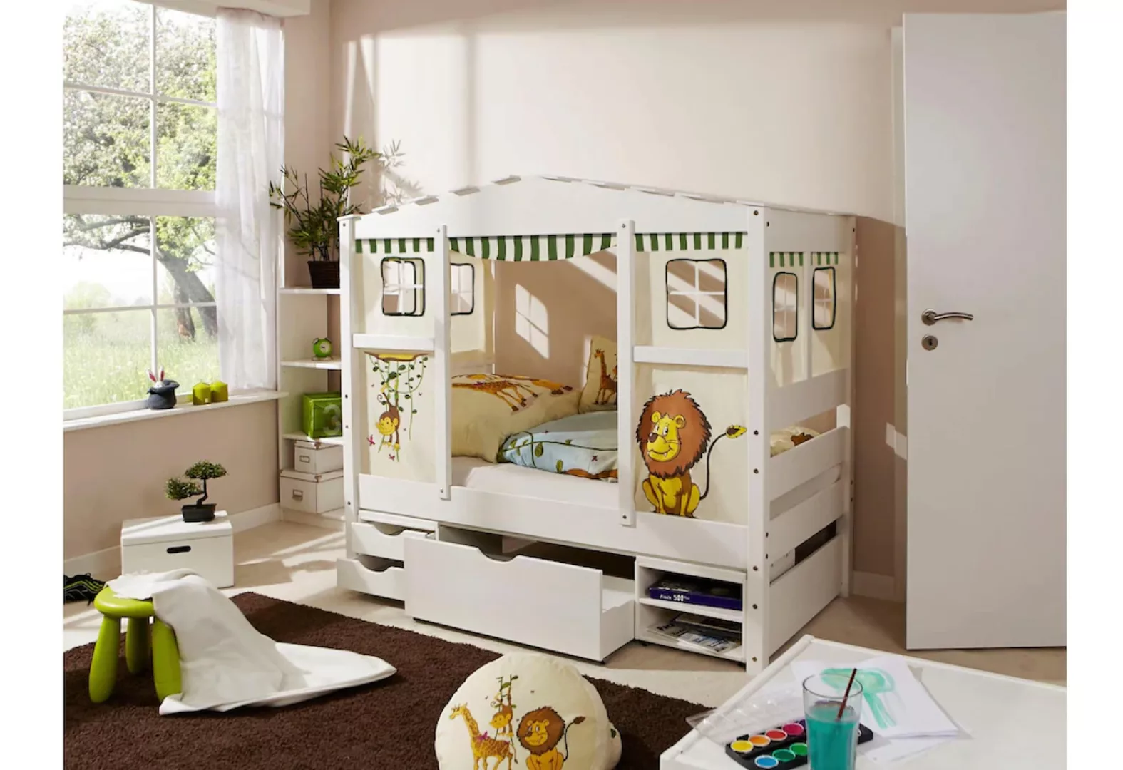Ticaa Kinderbett "Lio", Hausbett günstig online kaufen