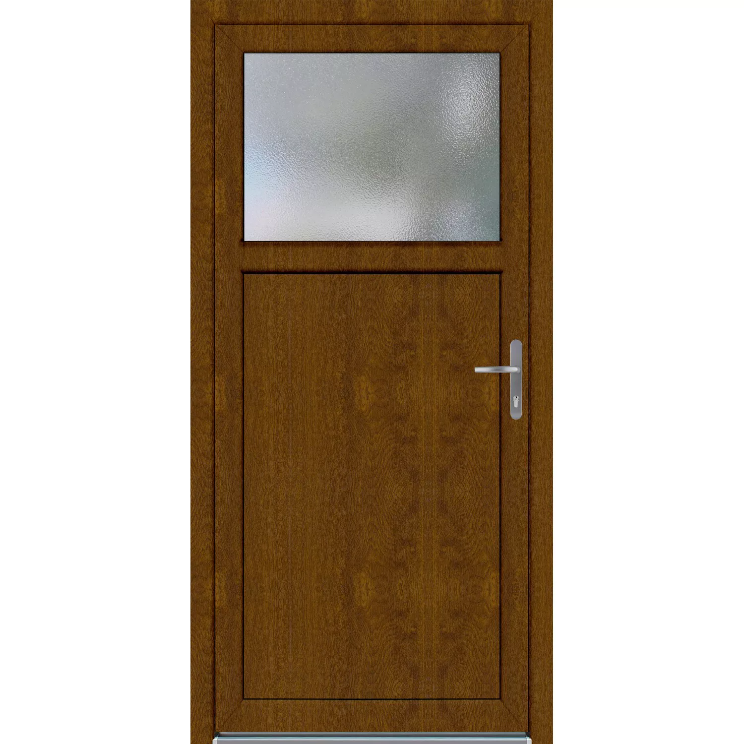 Kunststoff-Nebeneingangstür K 501 Golden Oak 98 cm x 198 cm Anschlag Rechts günstig online kaufen