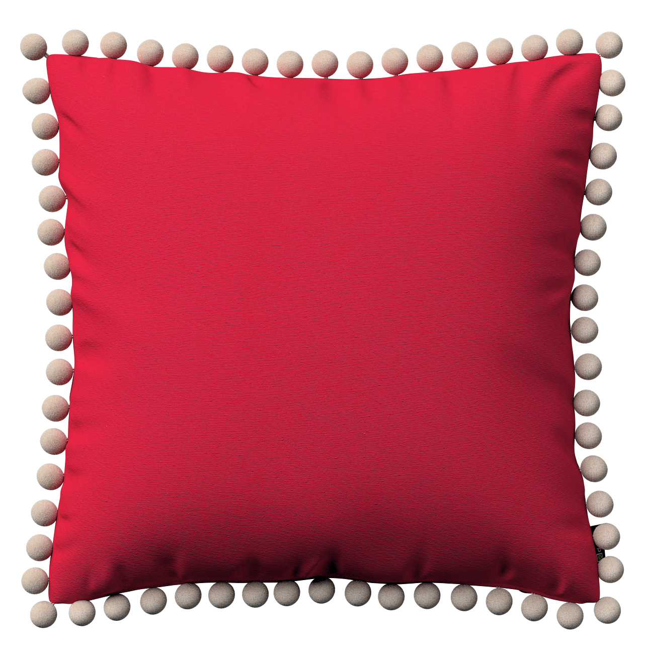 Kissenhülle Wera mit Bommeln, rot, 45 x 45 cm, Quadro (136-19) günstig online kaufen