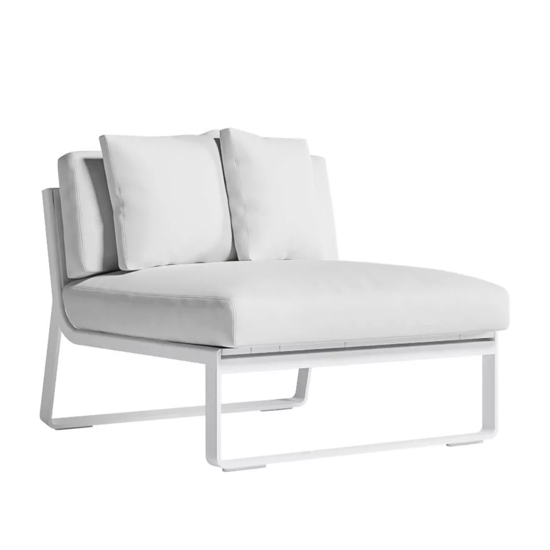 Gandia Blasco - Flat Sofa Modular 3 - weiß/Kunstleder Náutica weiß/BxHxT 90 günstig online kaufen