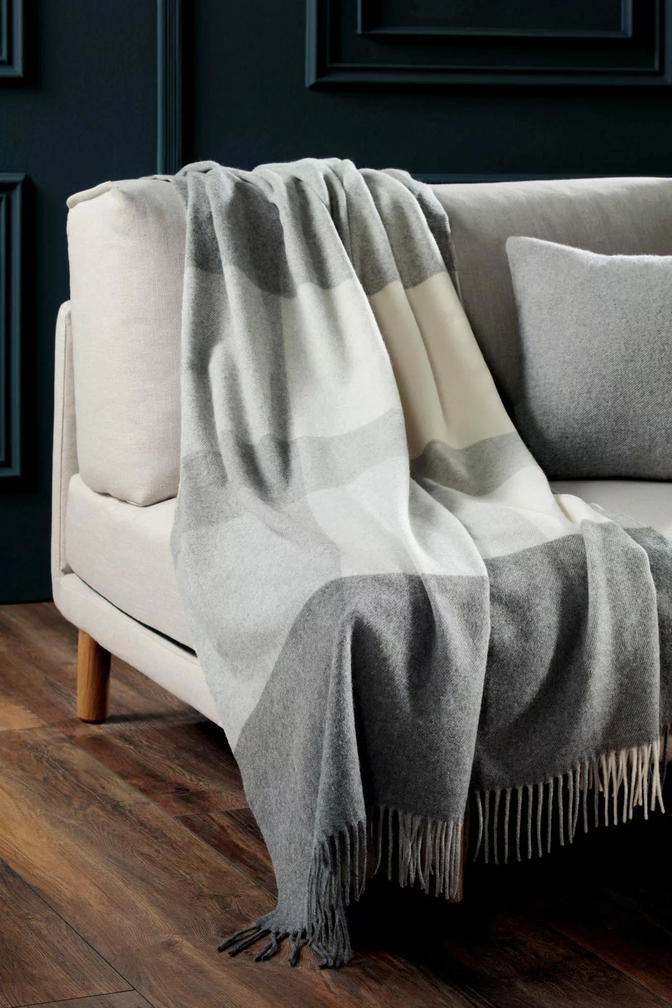Biederlack Plaid 130x170 Cm Pleasant Grey günstig online kaufen
