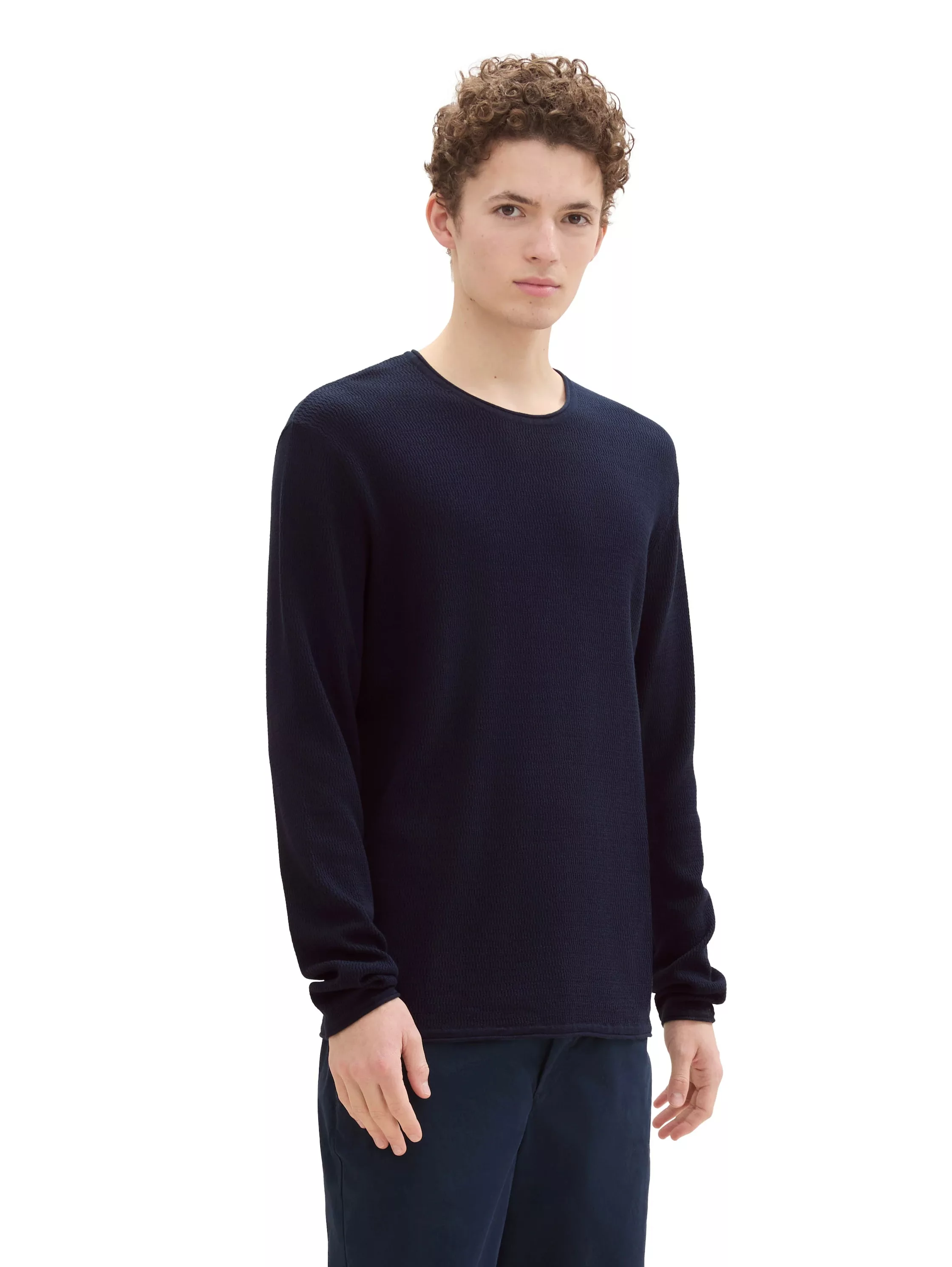 TOM TAILOR Strickpullover Longsleeve Rundhalspullover (1-tlg) günstig online kaufen