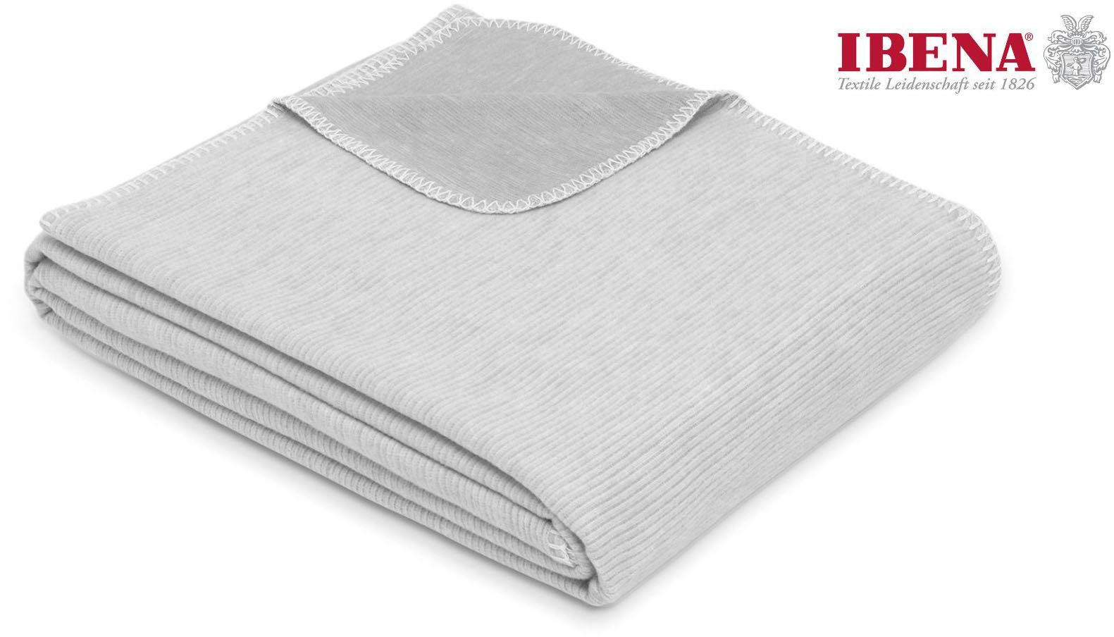 IBENA Wohndecke »Wohndecke Lausanne«, in schlichtem Melange-Look günstig online kaufen