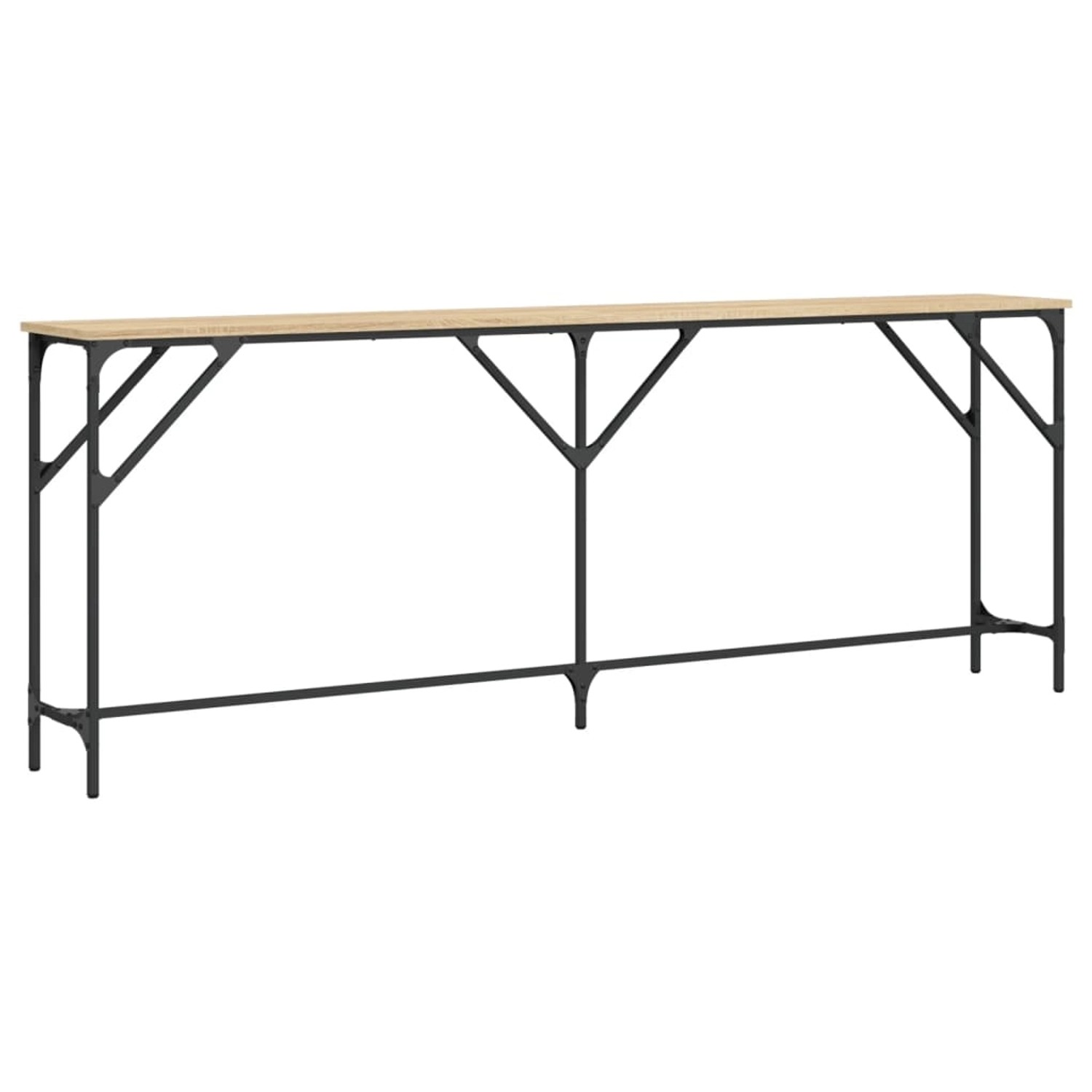 vidaXL Konsolentisch Sonoma-Eiche 200x29x75 cm Holzwerkstoff Modell 1 günstig online kaufen