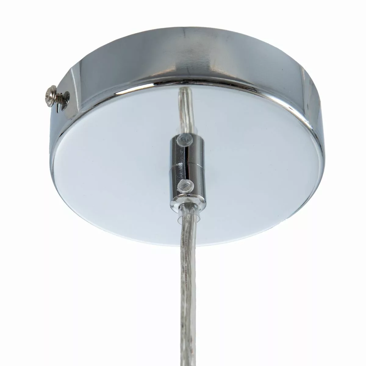 Deckenlampe Kristall Metall Silber 20 X 20 X 120 Cm günstig online kaufen