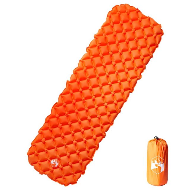 vidaXL Luftbett Isomatte Aufblasbar Orange 190x58x6 cm günstig online kaufen