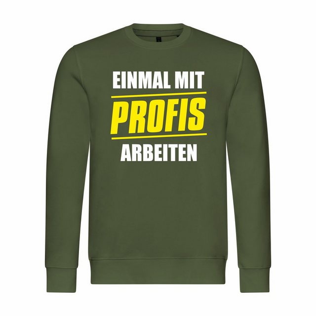 deinshirt Kapuzenpullover Herren Pullover Einmal mit Profis arbeiten Mit Pr günstig online kaufen