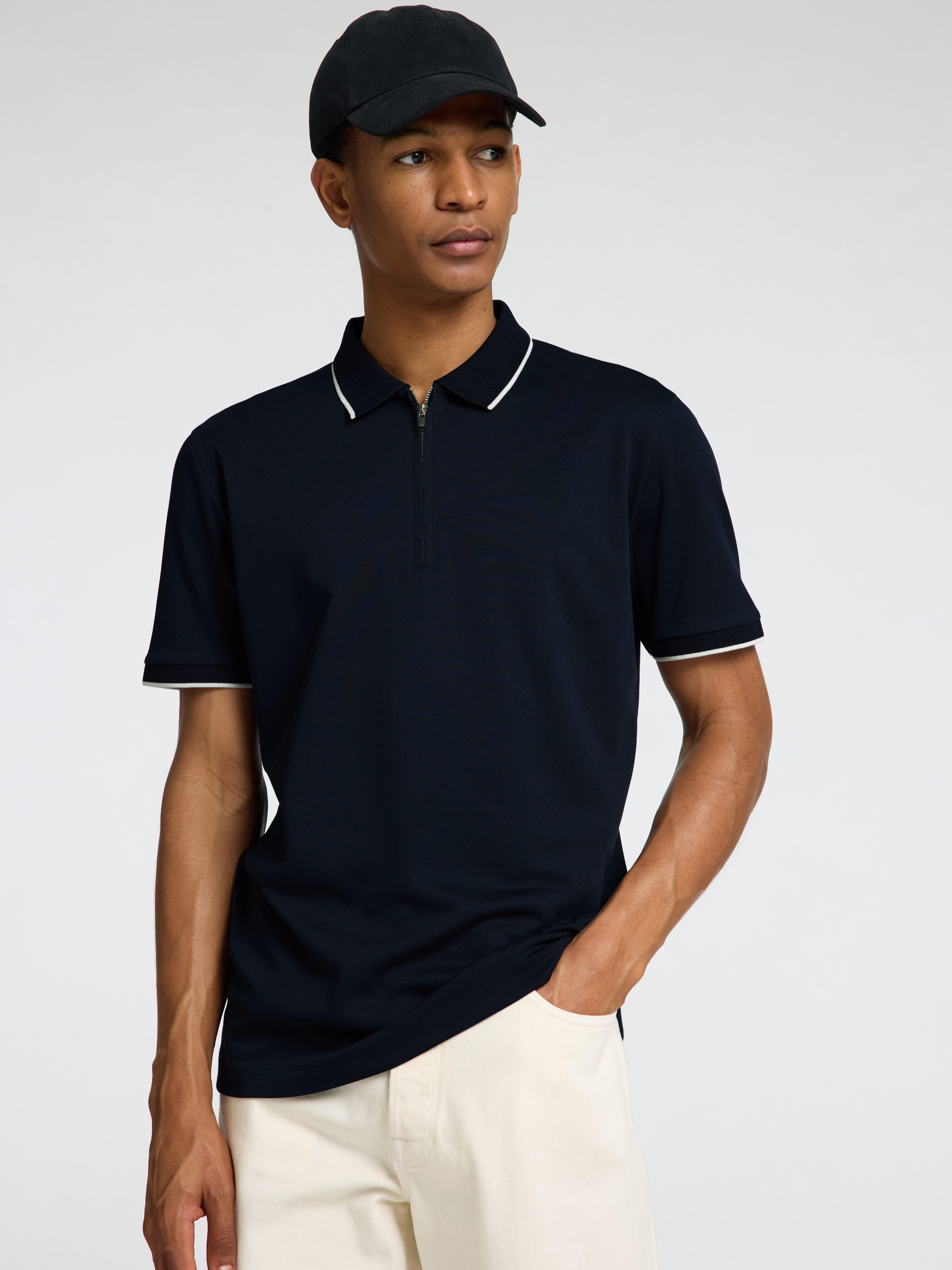 SELECTED HOMME Poloshirt SLHFAVE SPORT ZIP günstig online kaufen