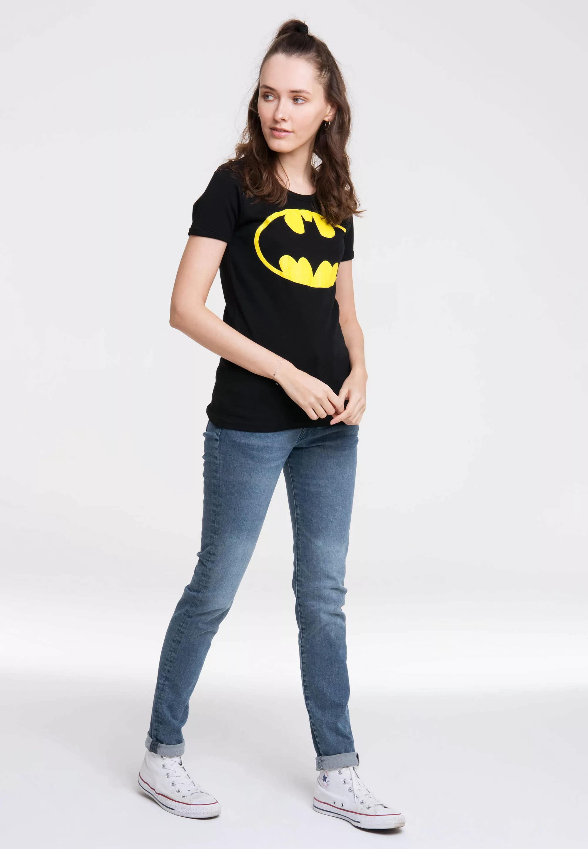 LOGOSHIRT T-Shirt "Batman-Logo", mit lizenziertem Originaldesign günstig online kaufen