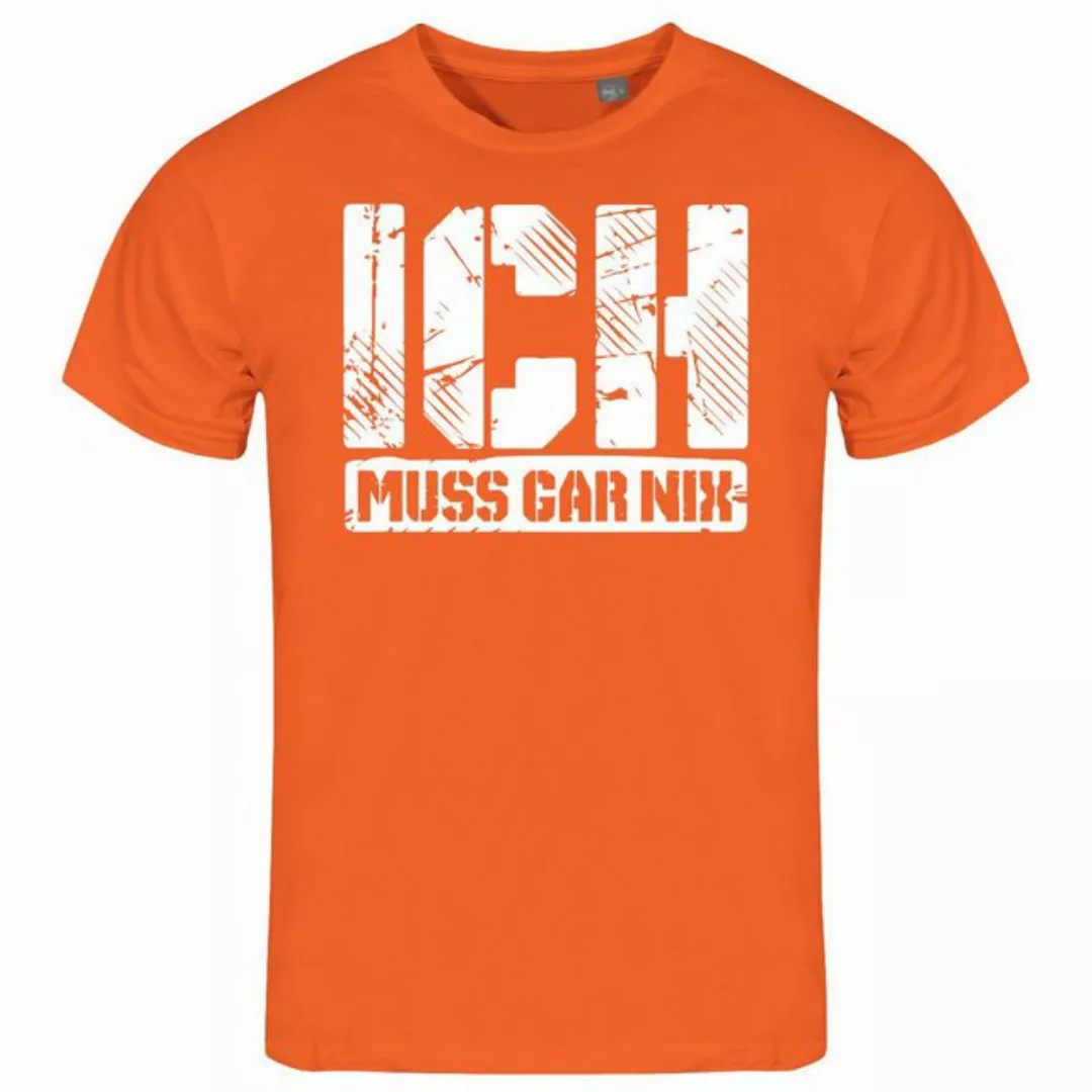 deinshirt Print-Shirt Herren T-Shirt Ich muss gar nix Funshirt mit Motiv günstig online kaufen