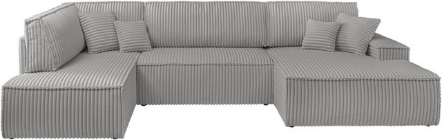 andas Wohnlandschaft FINNLEY U-Form XXL 329 cm, Schlafsofa, Schlaffunktion günstig online kaufen